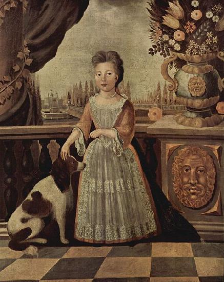 Kuhn Justus Engelhardt Portrait of Eleonor Darnhall oil painting image